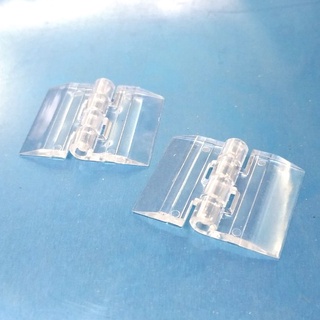 Combo bản lề nhựa mica trong suốt 33x25mm làm mô hình nhà cửa, hộp trang trí, cửa chuồng hamster - Luân Air Models