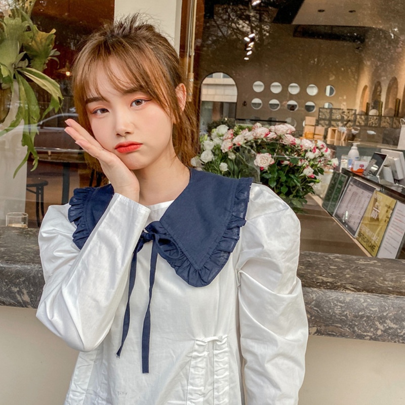 Cổ áo búp bê trang trí cho bé gái
 | BigBuy360 - bigbuy360.vn