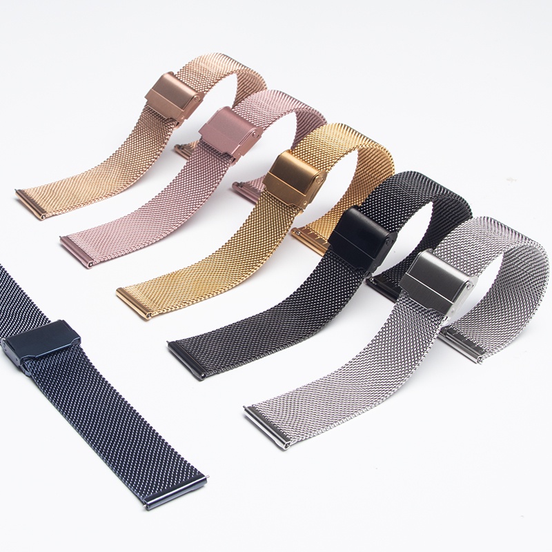 Dây Đeo Kim Loại 20mm 22mm Cho Đồng Hồ Thông Minh Samsung Galaxy Watch 3/46mm/42mm/active 2/Gear S3 Huawei Watch GT 2 2e Pro