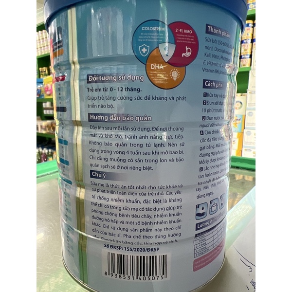 Sữa Milky Auz số 1 850g.