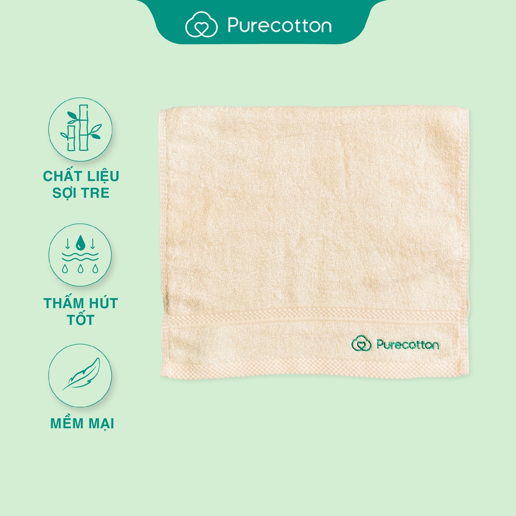 Khăn mặt Purecotton chất liệu sợi tre cao cấp CPC053