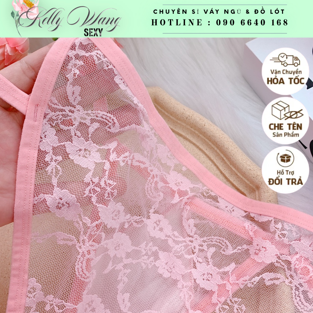 Q11.HCM -Quần lót ren lưới sexy TG008  thấm hút mồ hôi co giãn thoải mái - quần chíp nữ sexy - KELLY WANG