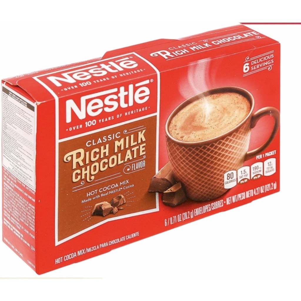 1 lon tặng 1 hộp Cacao Nóng Nestle Rich Milk Chocolate Flavor