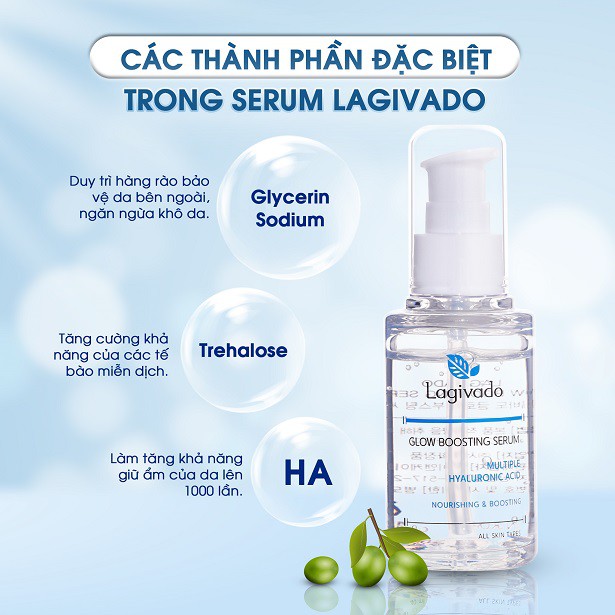 Serum dưỡng trắng da Hàn Quốc Lagivado se khít lỗ chân lông Glow Boosting 40 ml - Katta_V01_LG_003_40ML