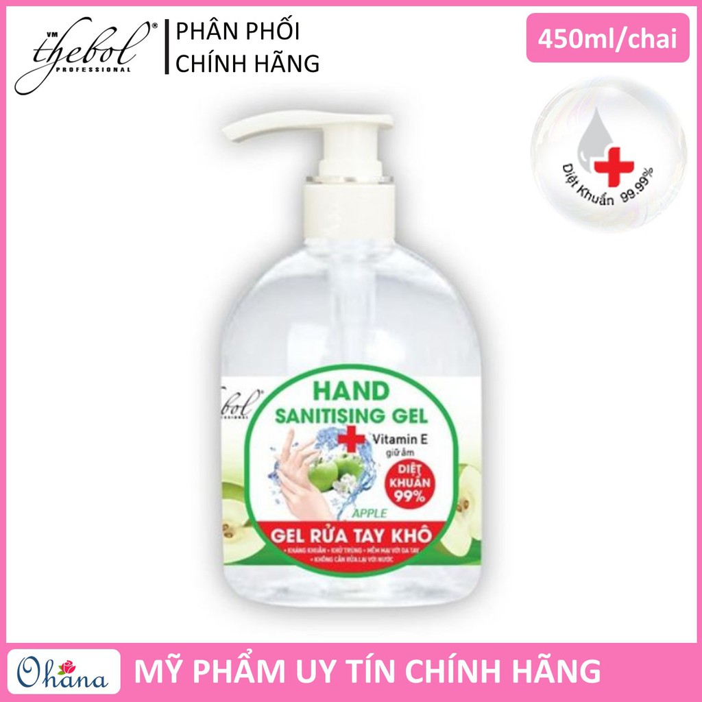 [Cực Hot] Gel rửa tay khô Thebol Hand Sanitising 450ml