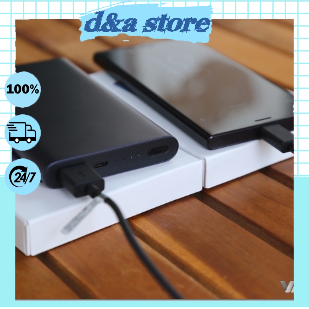 Sạc Dự Phòng - Sạc Dự Phòng Xiaomi Gen 2s 10000mAh Chuẩn Dung Lượng - có đèn báo(màu ngẫu nhiên)-D&A STORE