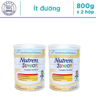 Bộ 2 lon sữa Nutren junior 800g nhập khẩu Thụy Sỹ