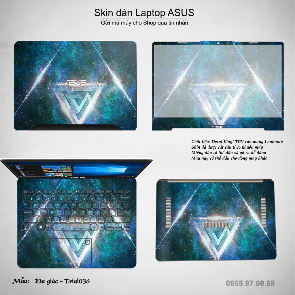 Skin dán Laptop Asus in hình Đa giác _nhiều mẫu 6 (inbox mã máy cho Shop)