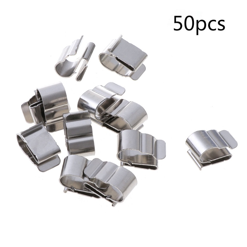 Set 50 Kẹp Inox Giữ Dây Cáp Tấm Pin Năng Lượng Mặt Trời Chuyên Dụng