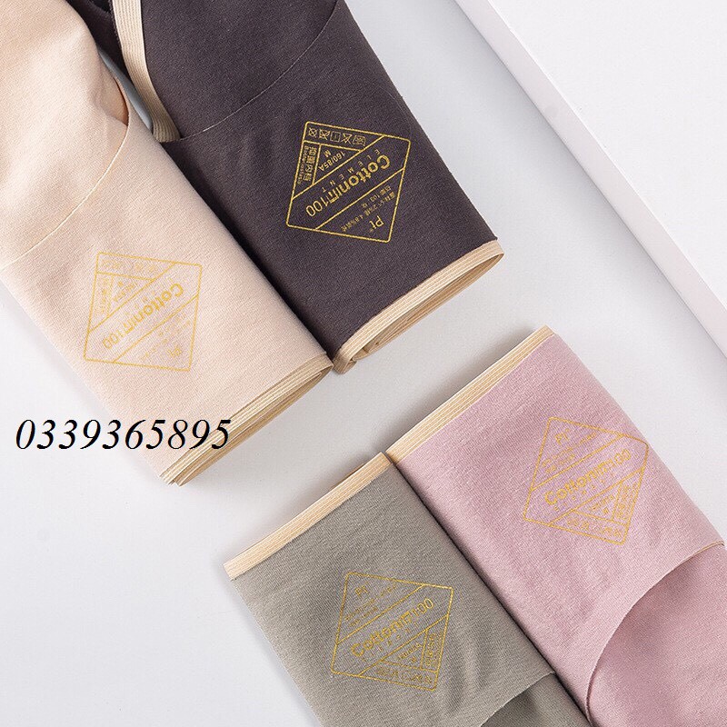 Quần Lót Cotton Ép Viền Kháng Khuẩn