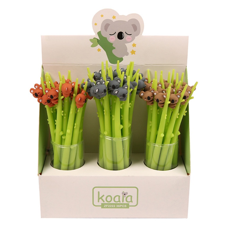 Set 3 Bút Mực Gel Hình Gấu Koala Dễ Thương Cho Học Sinh
