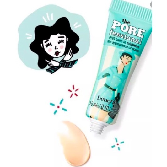 12 Goi Kem Lót kiềm dầu thu nhỏ lỗ chân lông Benefit POREfessional 3ml