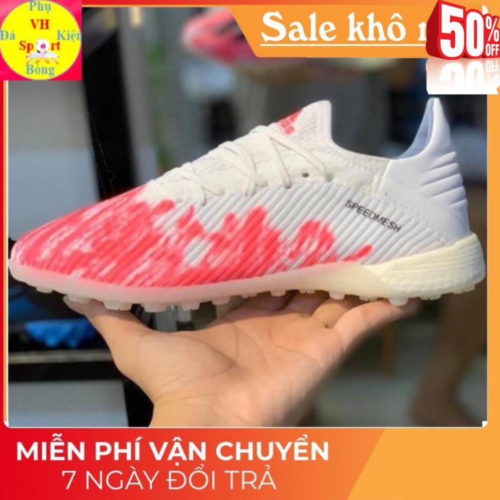 Giày đá bóng sân cỏ nhân tạo giá rẻ Adidas X 19.1 TF Trắng Cam *