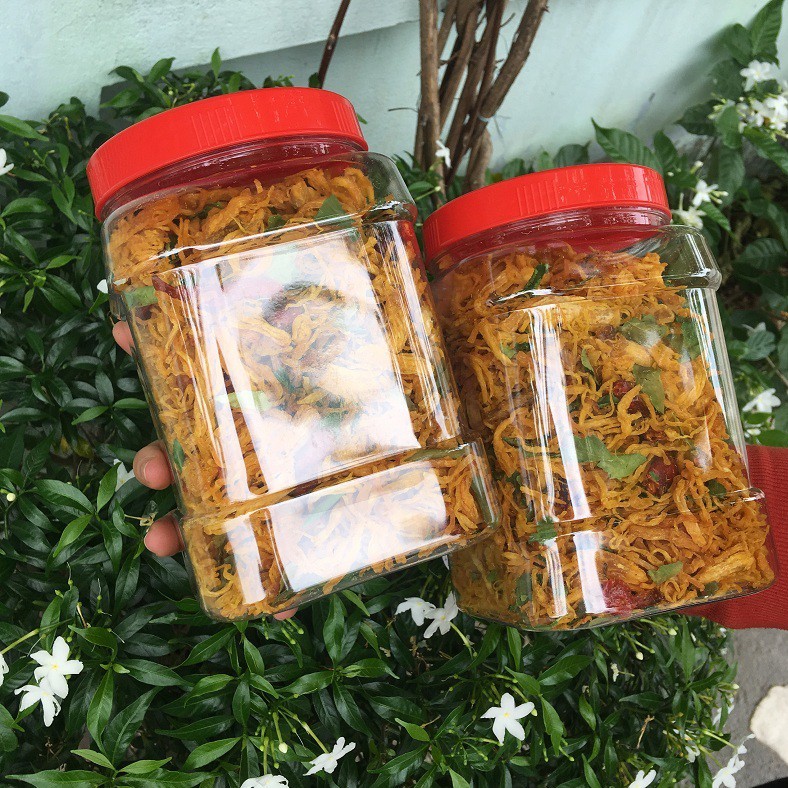 1KG | 2 HỦ KHÔ GÀ LÁ CHANH GIÒN DAI VỊ THƠM NGON ĐẬM ĐÀ - AN TOÀN VSTP | BigBuy360 - bigbuy360.vn