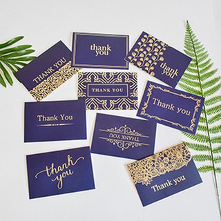 Bộ 9 Thiệp Thông Điệp Cảm Ơn THANK YOU thiệp giáng sinh Asam