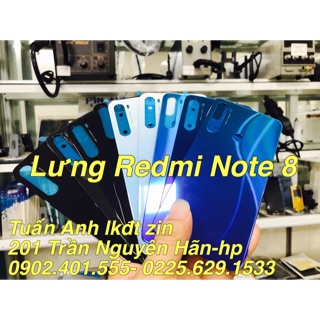 LƯNG REDMI NOTE 8 XANH TÍM, trắng ngọc, đen