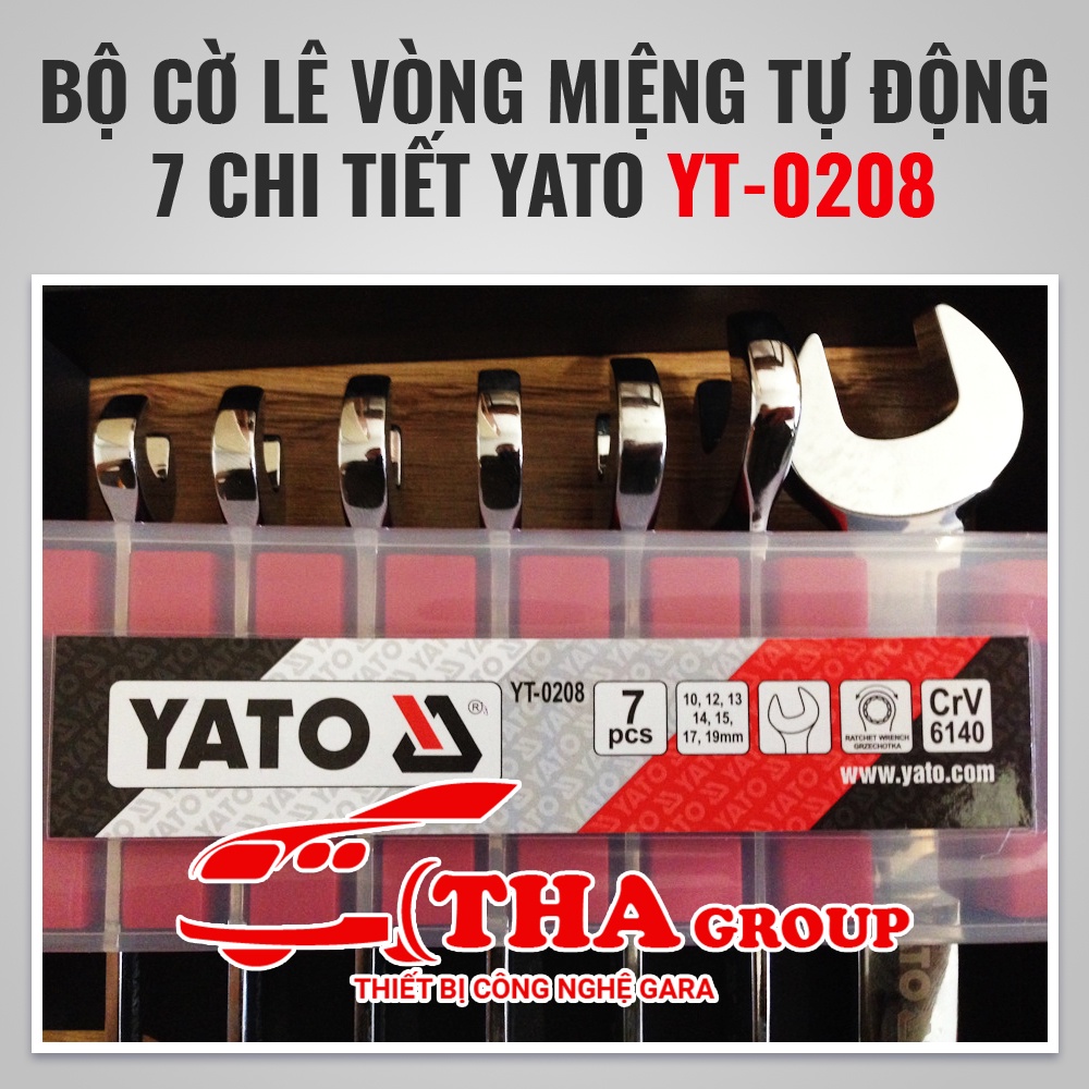 BỘ CỜ LÊ VÒNG MIỆNG TỰ ĐỘNG 7 CHI TIẾT YATO YT-0208