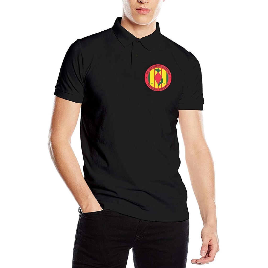 Vietnam Service Medal Men's Classic Golf Shirts Short Sleeve Polo Shirt