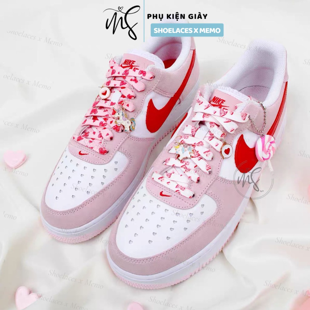 Dây Giày Sweet Love Cho AF1 AJ1 StrangeLove  x Dunk Low SB 'Valentine's Day'