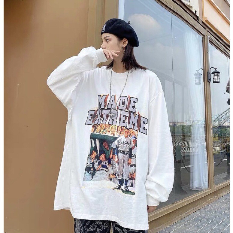 ÁO THUN TAY DÀI⚡️𝐆𝐈𝐀̉𝐌 𝟓𝟎%⚡️FORM RỘNG UNISEX STYLE ULZZANG TRẺ TRUNG NĂNG ĐỘNG