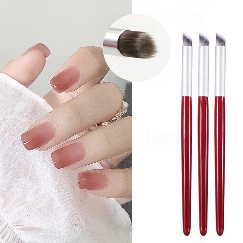 Cọ Sơn Móng Tay Đầu Xiên DIY Màu Gradient