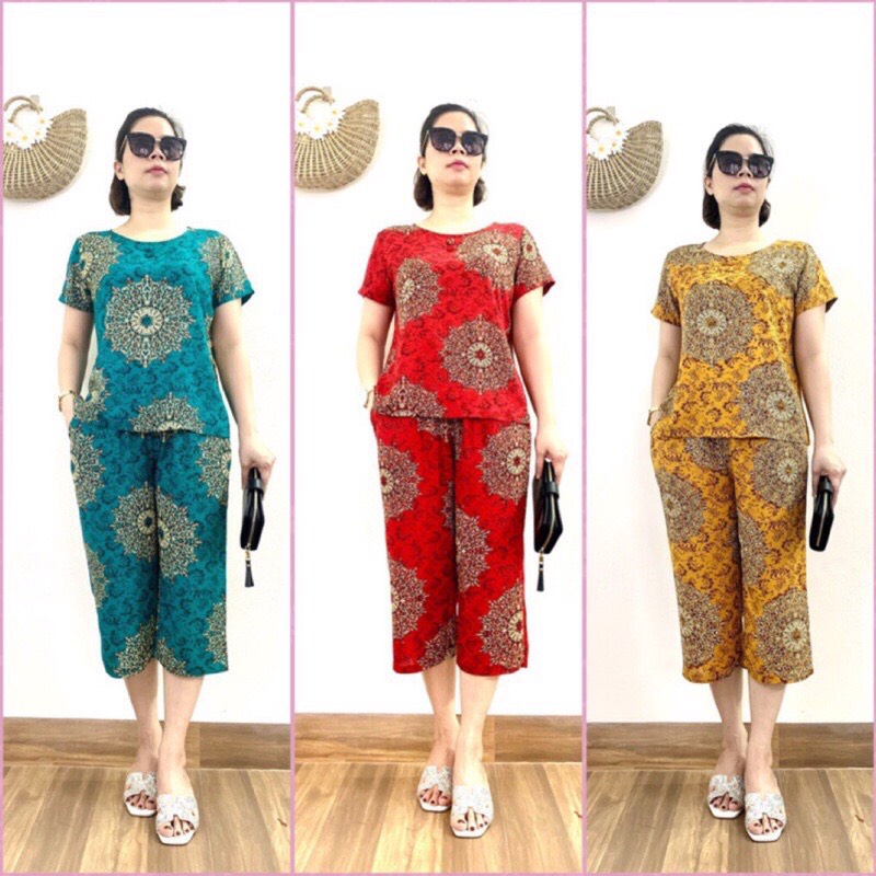 BỘ ĐỒ TRUNG NIÊN, BỘ LANH LỤA ỐNG SỚ MẶC NHÀ CHO MẸ CHO NGƯỜI LỚN TUỔI