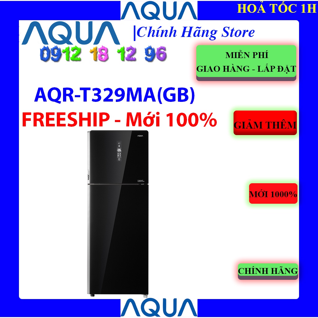 [Aqua T329MA] Tủ lạnh Inverter 291 lít Aqua AQR-T329MA(GB) , BẢO HÀNH CHÍNH HÃNG 24 THÁNG