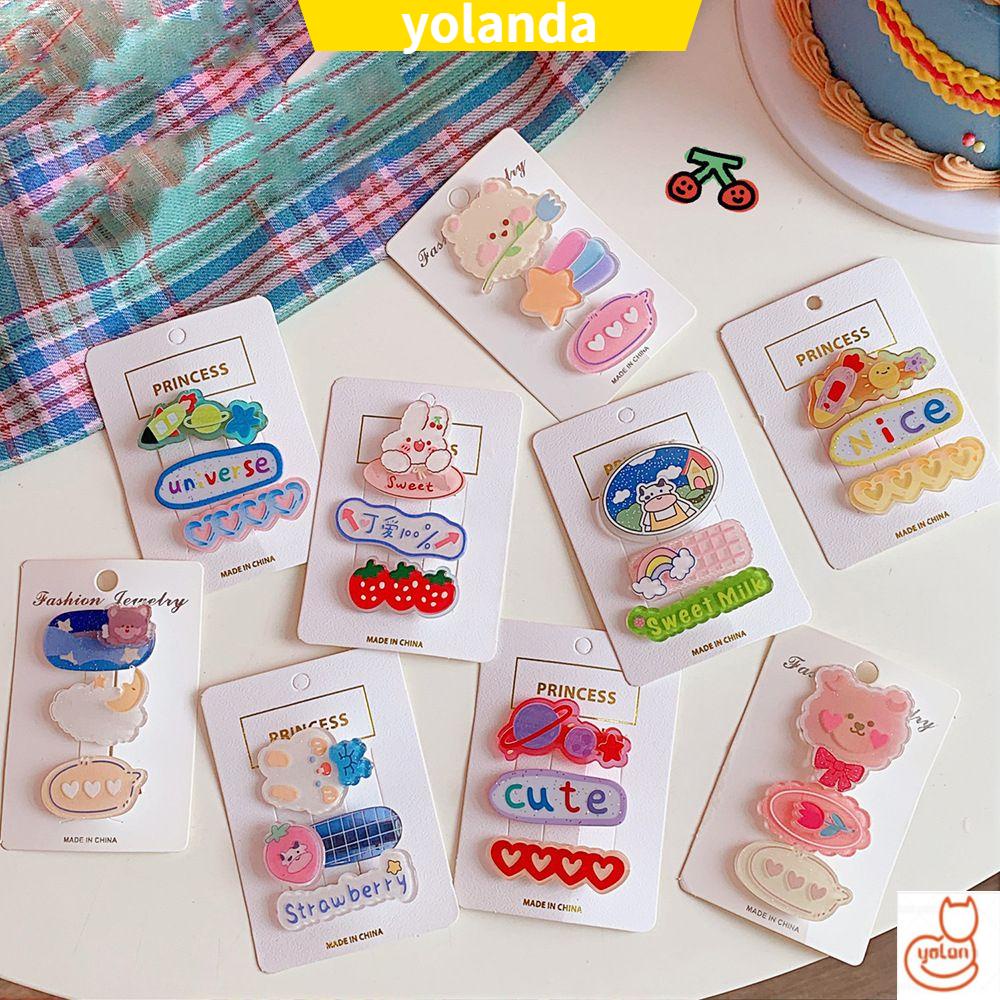 Kẹp Tóc Bằng Acrylic Hình Thỏ Hoạt Hình Đáng Yêu Cho Nữ