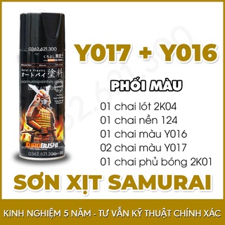 COMBO Son Samurai Màu vàng Candy Y016 -  Màu xanh Candy Y017