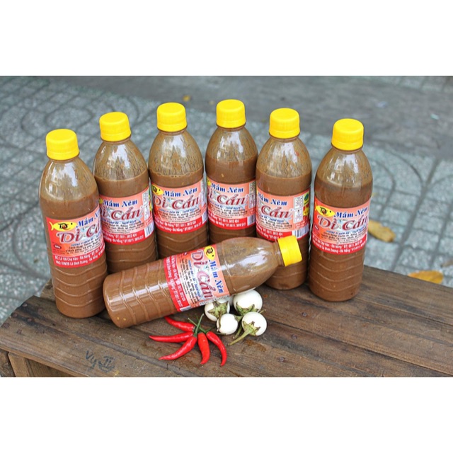 Mắm Nêm Dì Cẩn Đà Nẵng chai 250g - 500gr đặc sản miền Trung