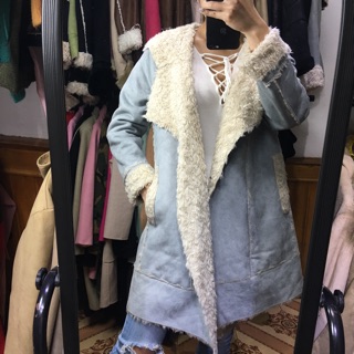 Áo khoác Da lộn hàn quốc
