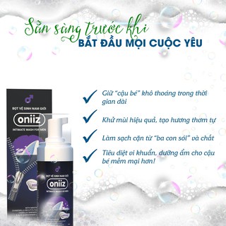 Dung dịch vệ sinh nam giới Oniiz Dung dịch vệ sinh vùng kín nam Oniiz 100ml