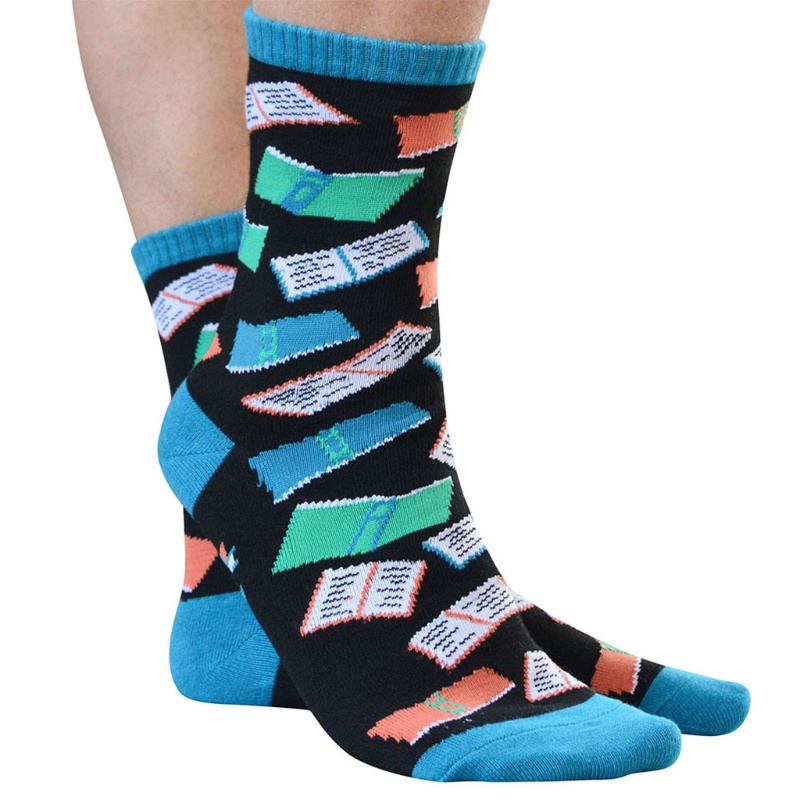 Zzz Vớ Cotton In Họa Tiết Sách Và Toán Học Màu Tương Phản Vui Nhộn Mới Lạ Cho Nam Và Nữ