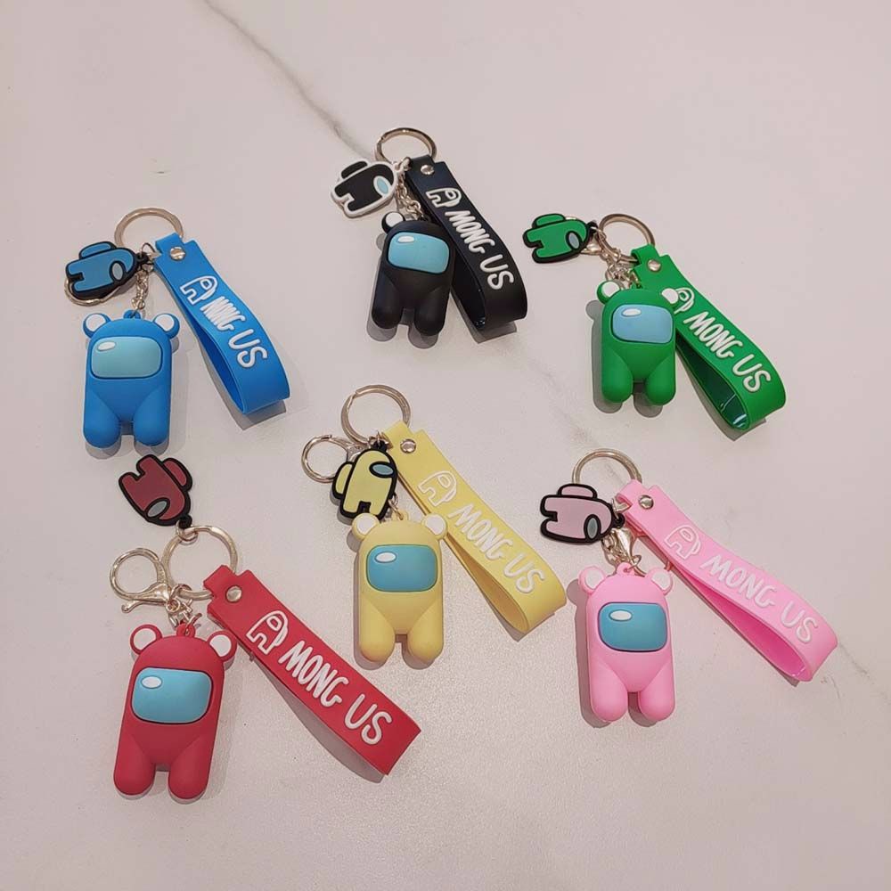 Móc chìa khóa họa tiết hoạt hình Among Us độc đáo đáng yêu