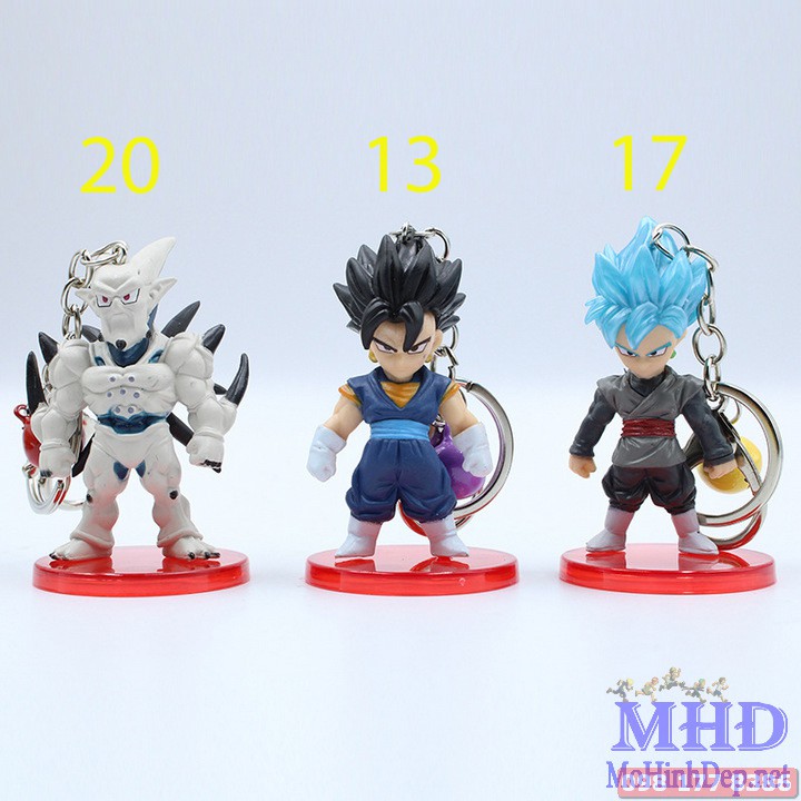 [MHĐ] Set Figure Bộ mô hình Móc khóa Chibi 7 viên ngọc rồng Dragon Ball - 21 nhân vật