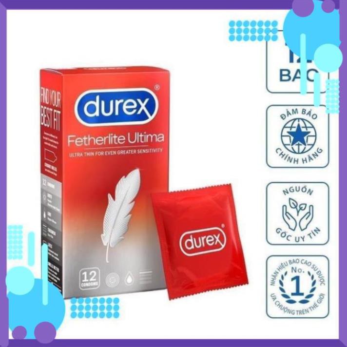 12 Bao cao Su Siêu Mỏng Durex Fetherlite Ultima chính hãng - Đức An