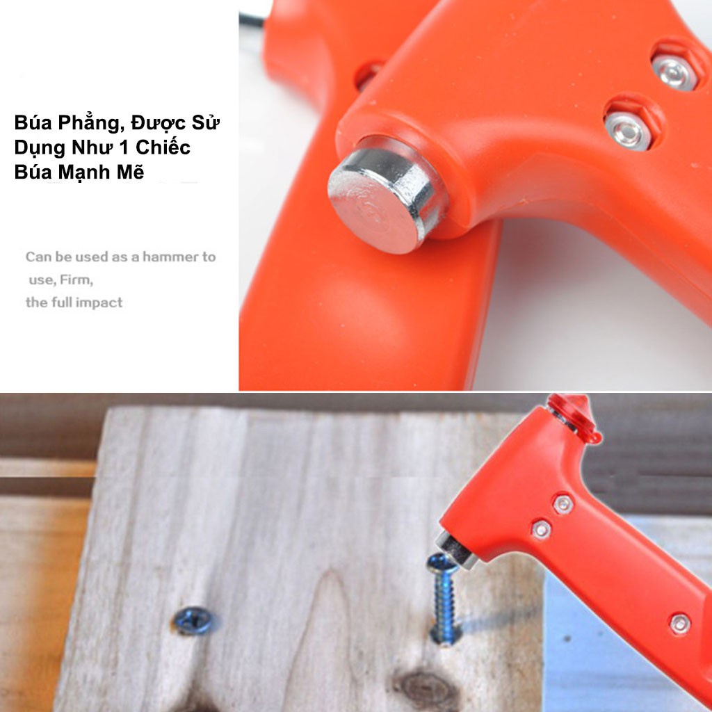 Búa thoát hiểm ô tô đa năng phá kính khẩn cấp 2 trong 1 tiện lợi