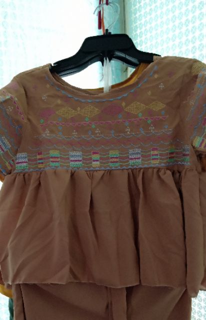 Bộ baby doll thêu