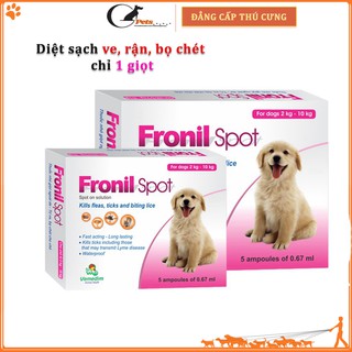 Fronil - Diệt sạch ve, rận, bọ chét cho thú cưng chó mèo chỉ với 1 giọt.