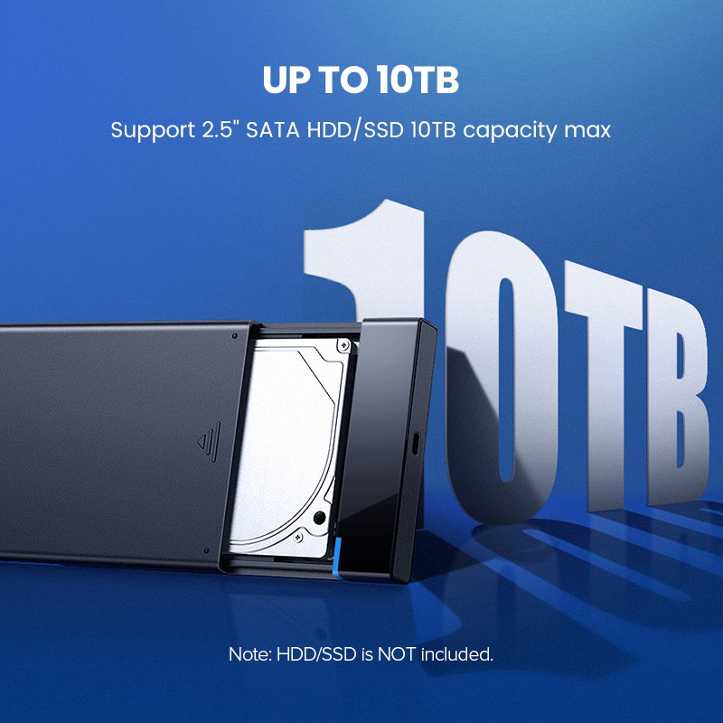 Vỏ ổ đĩa ngoài UGREEN USB 3.1 phù hợp với Sata III 2.5" chuyên dụng