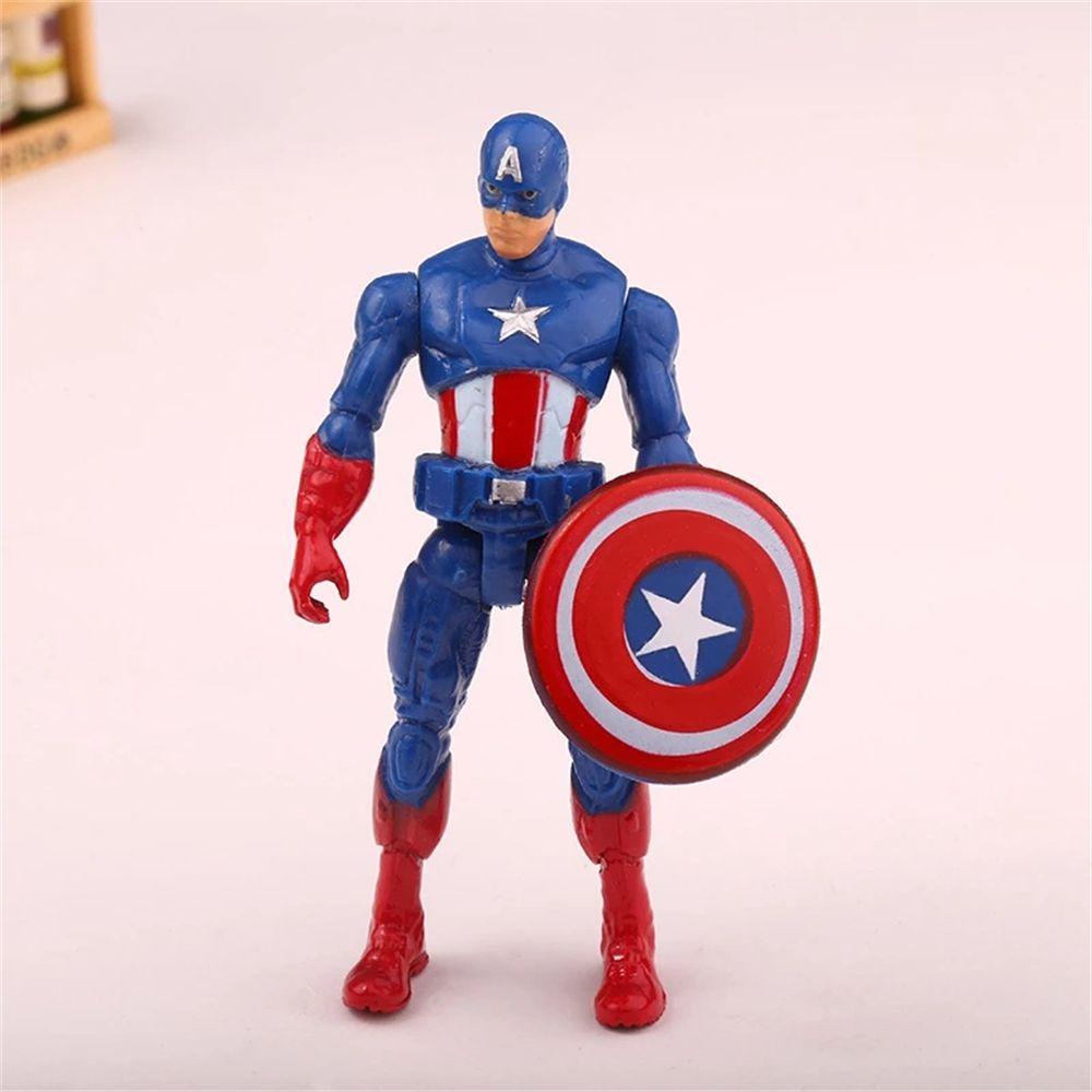 Bộ 6 Mô Hình Nhân Vật Siêu Anh Hùng Marvel Avengers 9CM Trang Trí Bánh Kem