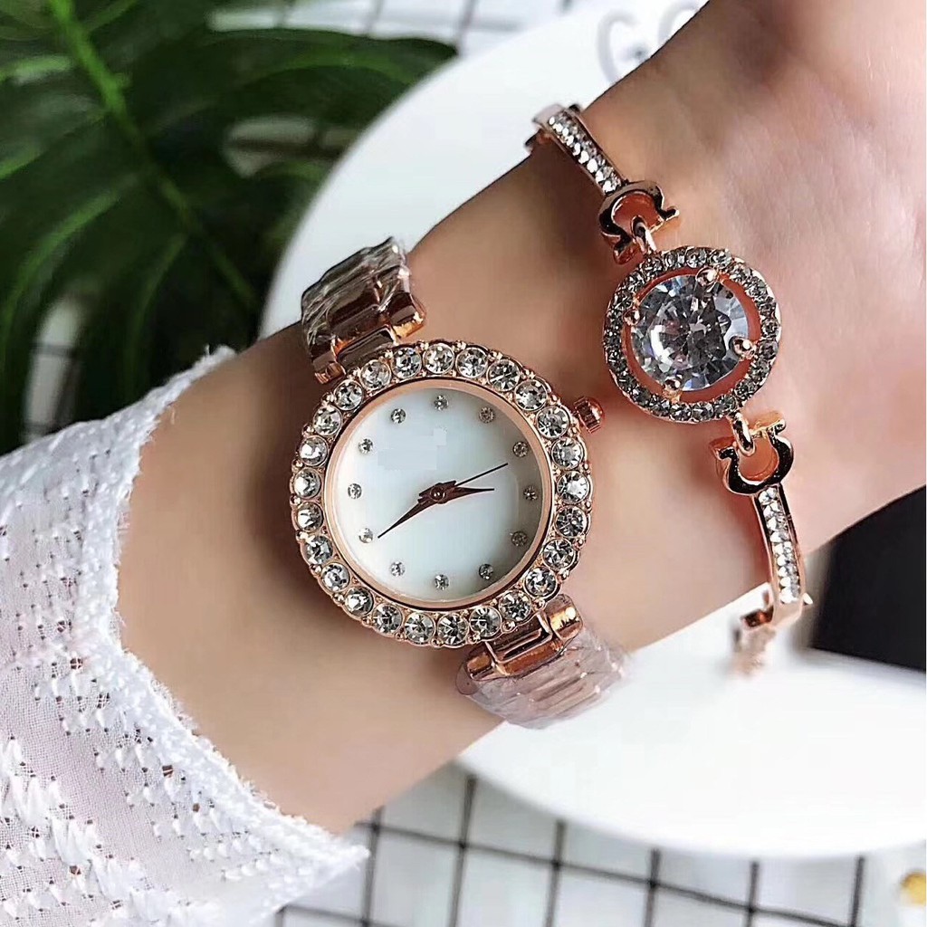Đồng hồ đeo tay nữ, đồng hồ nữ DIOR set như hình thời trang cao cấp, siêu đẹp