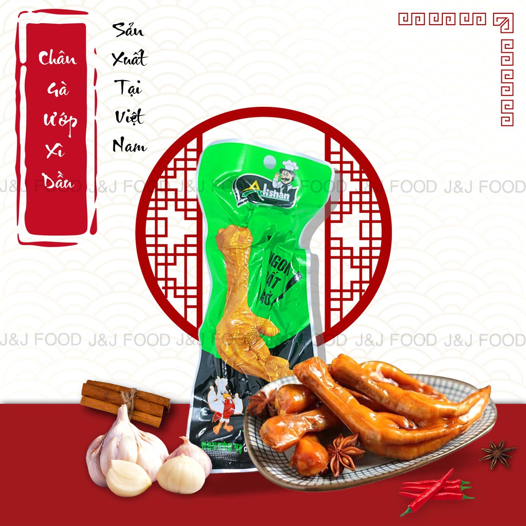 [HÀNG VIỆT NAM] Chân gà cay 40gram ủ vị thơm ngon loại cay vừa đồ ăn vặt - JJfood | BigBuy360 - bigbuy360.vn