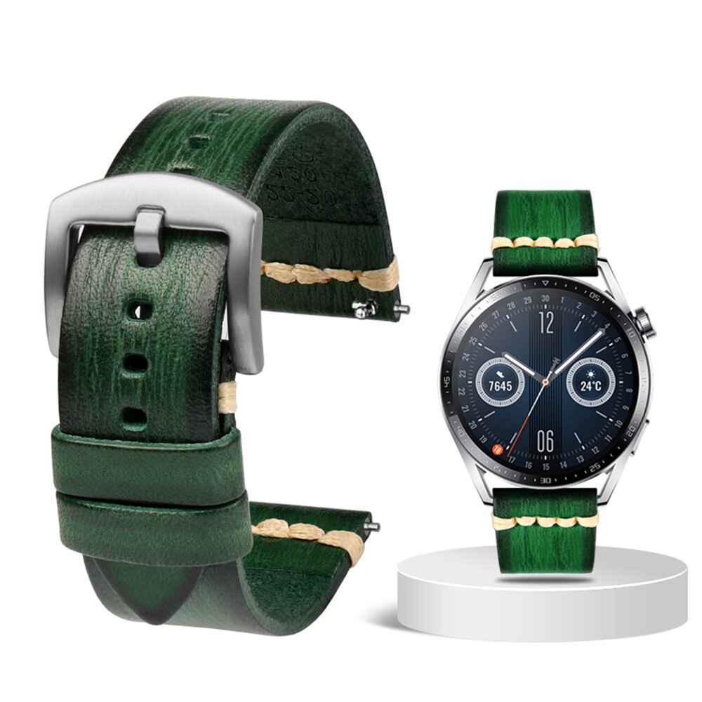 Dây đeo đồng hồ da thật 20mm 22mm 24mm dành cho Huawei Watch GT 3 2/2e/3 pro