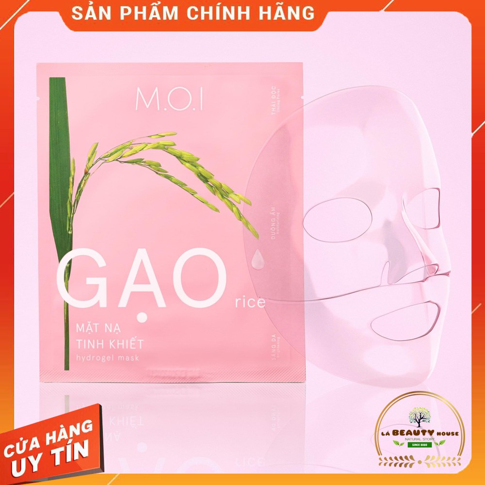 [CHÍNH HÃNG] Mặt Nạ GẠO Tinh Khiết MOI Hồ Ngọc Hà Trắng Da Thải Độc Dưỡng Ẩm [Set 3 Miếng]