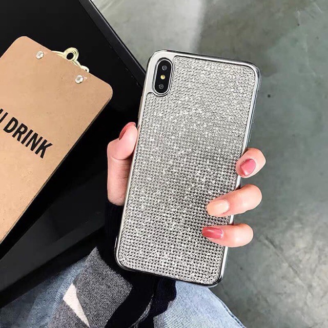 Ốp viền mạ nhôm FULL ĐÁ IP6/6p/7/7p/X/XSMAX ♥️♥️