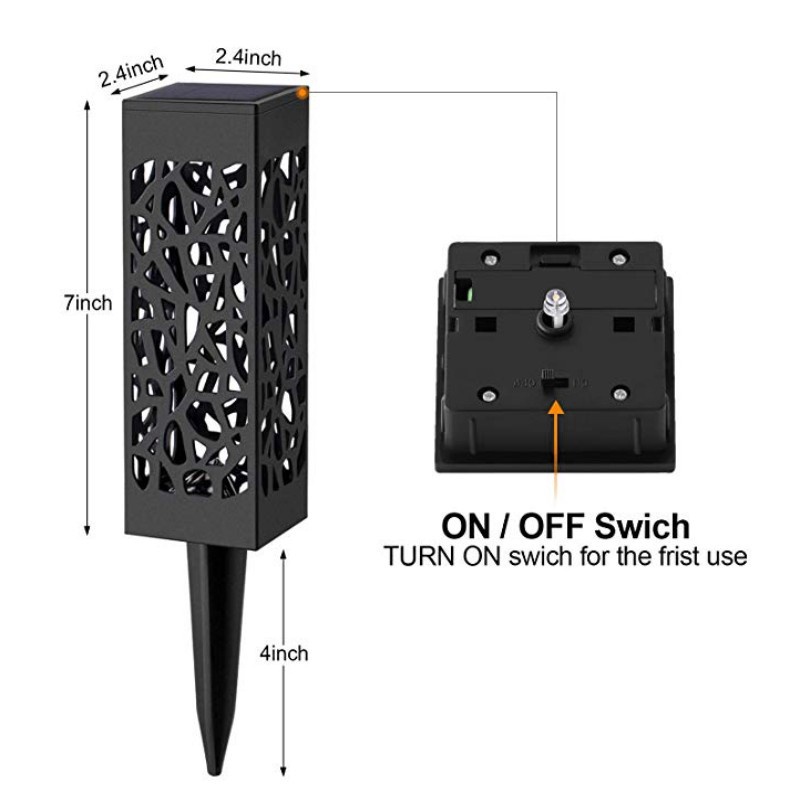 Đèn LED Năng Lượng Mặt Trời Chống Thấm Nước Cho Sân Vườn