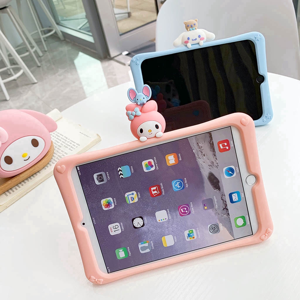 Xiaomi Tablet Case Mi Pad  MiPad4 8.0 8.0" MiPad4plus 10.1 10.1" Soft Silicone Cover with Back Bracket