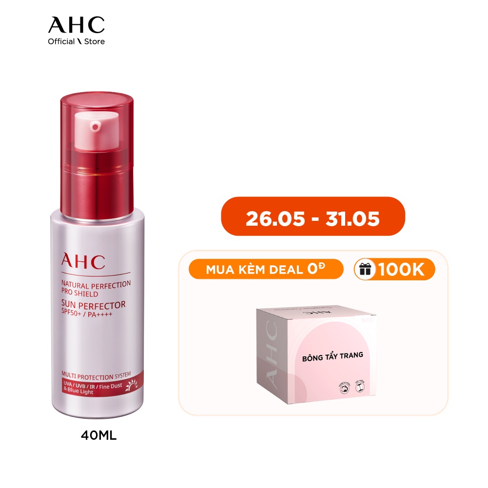 Kem Chống Nắng AHC Natural Perfection Pro Shield Sun Perfector 40ml