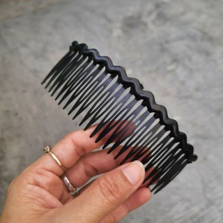 Lược cài tóc gợn sóng đen trơn (13cm)
